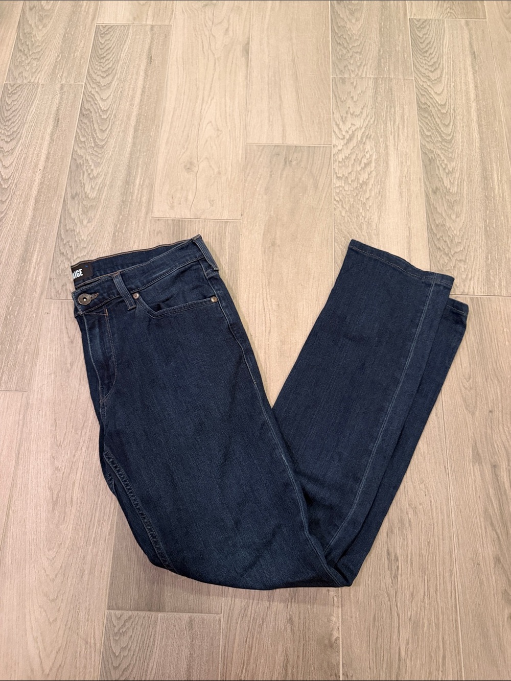 Paige Men’s Dark Blue Straight Jeans Size 32